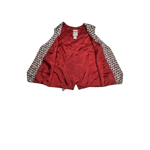 90s Vintage Looney Tunes Bugs Bunny All Over Print Silk Vest Size Medium READ - Picture 3 of 16